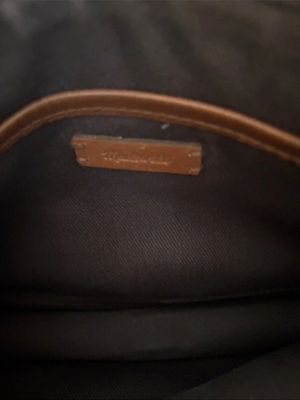 Madewell Cognac Leather Crossbody Bag - Picture 4 of 5